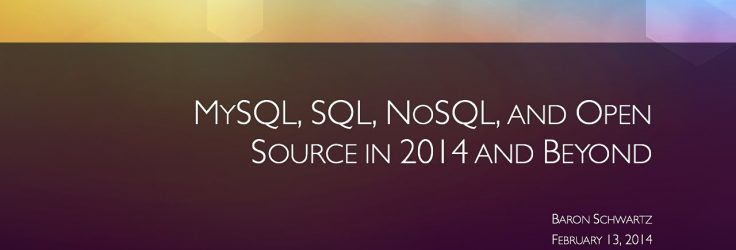 MySQL, SQL and NoSQL